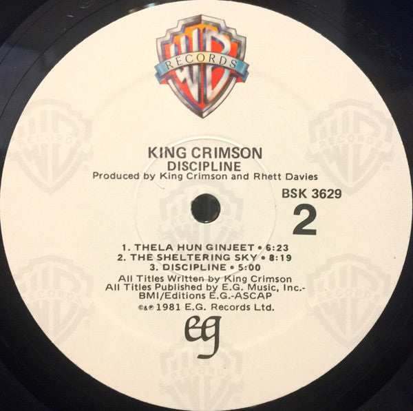 King Crimson - Discipline (LP, Album, RE, Emb)