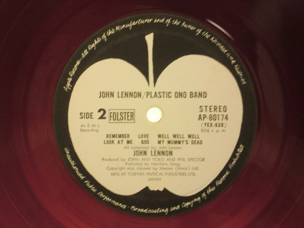 John Lennon - John Lennon / Plastic Ono Band(LP, Album, Red)