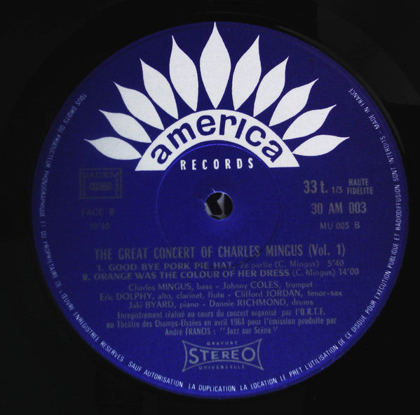 Charles Mingus - The Great Concert Of Charles Mingus(3xLP, Album, Tri)