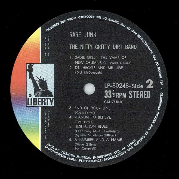 The Nitty Gritty Dirt Band* - Rare Junk (LP, Album)