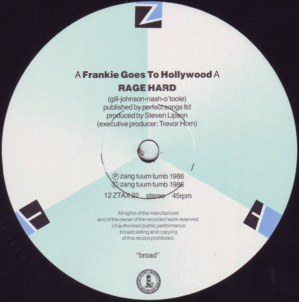Frankie Goes To Hollywood - Rage Hard (++) (12"", Single)