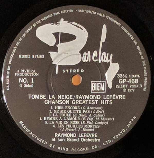 Raymond Lefèvre Et Son Grand Orchestre - Tombe La Neige Chanson - G...