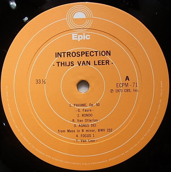 Thijs Van Leer - Introspection (LP, Album, Quad)