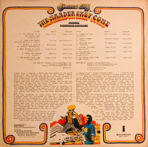 Various - The Harder They Come (Original Soundtrack Recording)(LP, ...