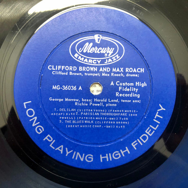 Clifford Brown - Clifford Brown And Max Roach(LP, Album, Mono, RE)