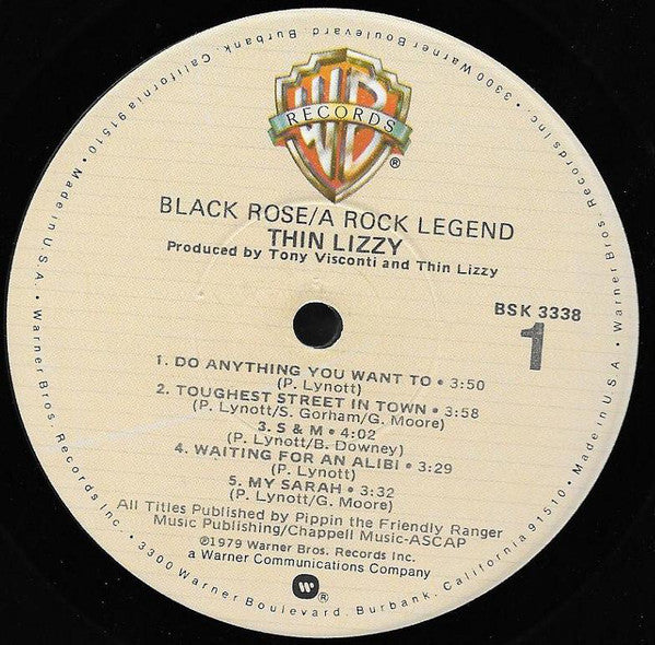 Thin Lizzy - Black Rose (A Rock Legend) (LP, Album)