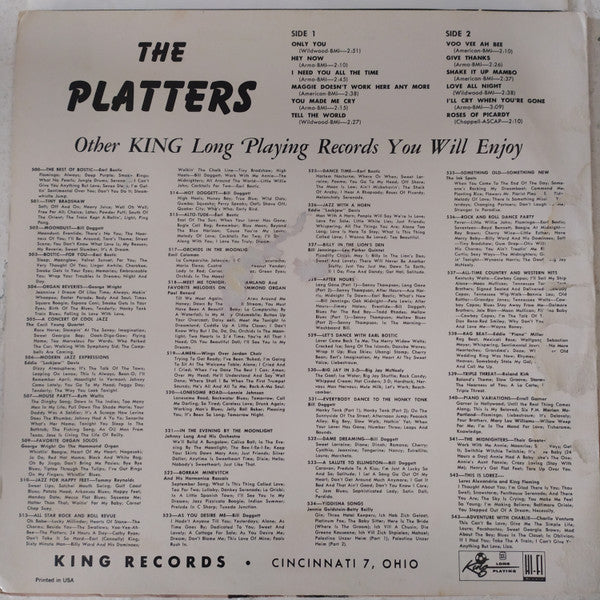 The Platters - The Platters (LP, RE)