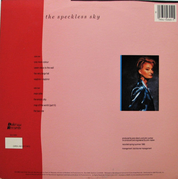 Jane Siberry - The Speckless Sky (LP, Album, All)