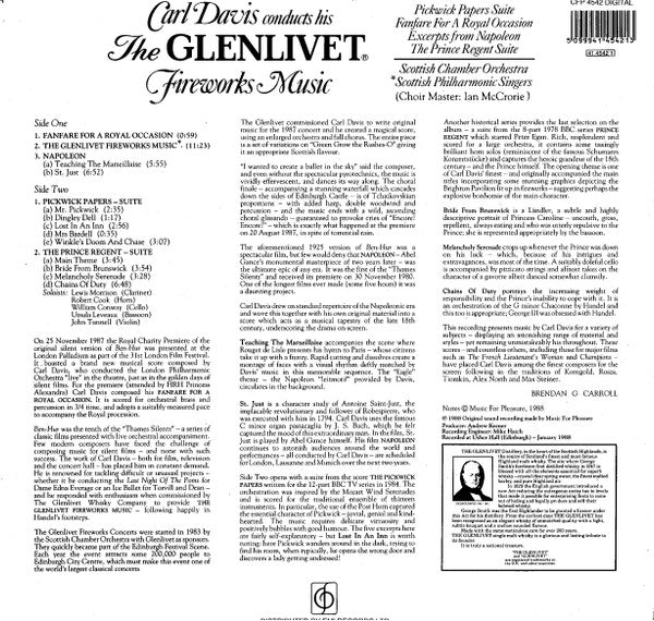 Carl Davis (5) - Carl Davis Conducts His The Glenlivet Fireworks & ...