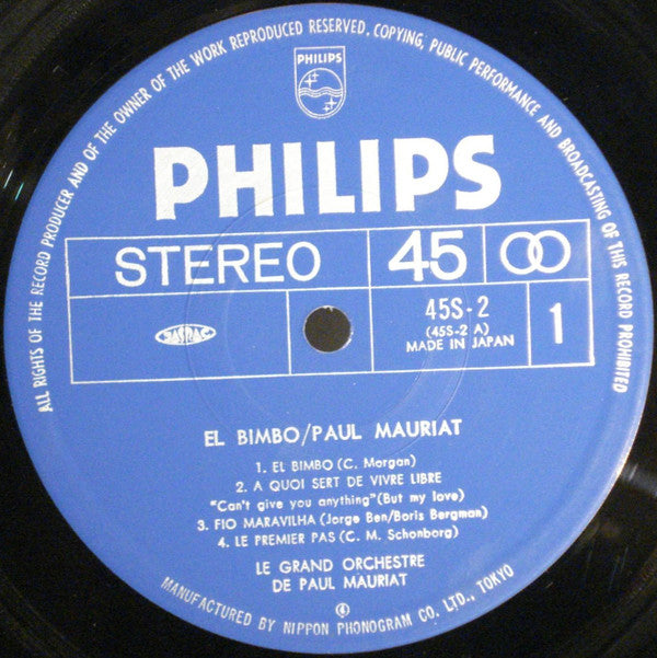 Le Grand Orchestre De Paul Mauriat - El Bimbo (LP, Aud)