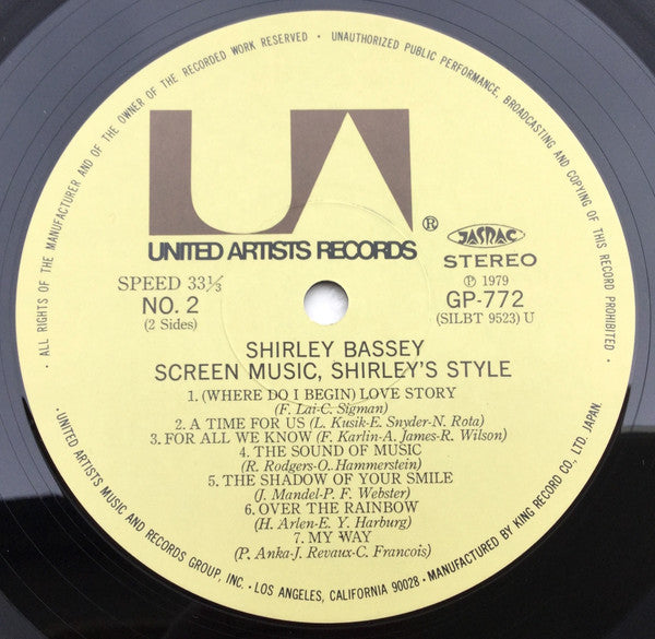 Shirley Bassey - Screen Music, Shirley's Style (LP, Comp)
