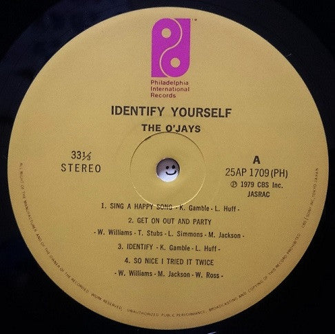 The O'Jays - Identify Yourself (LP, Album)