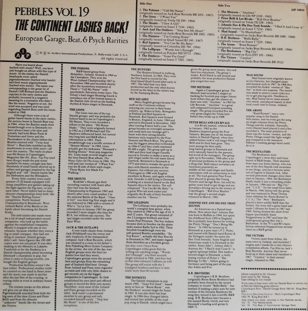 Various - Pebbles Vol.19 - The Continent Lashes Back! Pt. 3 Denmark...