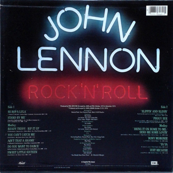 John Lennon - Rock 'N' Roll (LP, Album, RE, Gre)