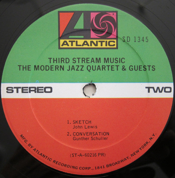 The Modern Jazz Quartet & Guests - Third Stream Music (LP, Album, RP)