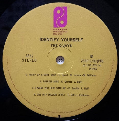 The O'Jays - Identify Yourself (LP, Album)