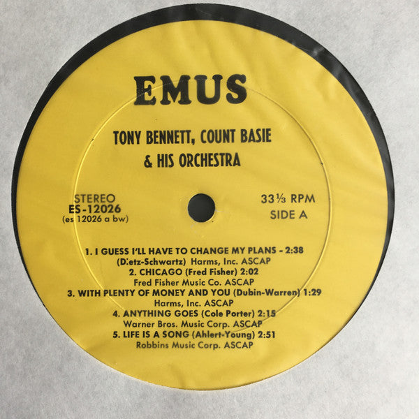 Tony Bennett - Bennett & Basie Strike Up The Band(LP, Album)