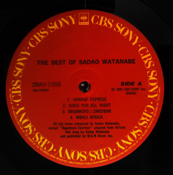 Sadao Watanabe - The Best Of Sadao Watanabe (LP, Comp)
