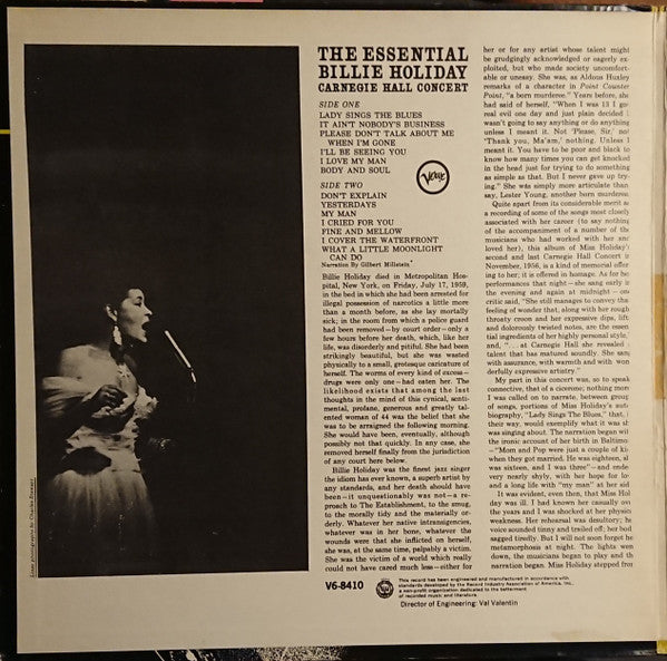 Billie Holiday - The Essential Billie Holiday - Carnegie Hall Conce...
