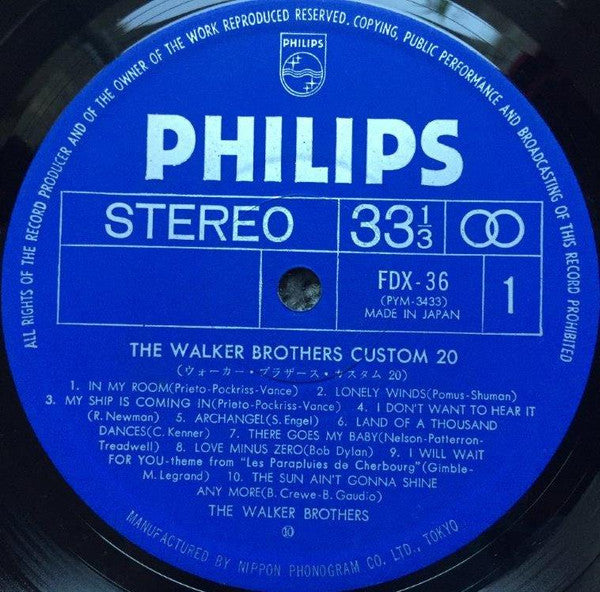 The Walker Brothers - Custom 20 (LP, Comp)