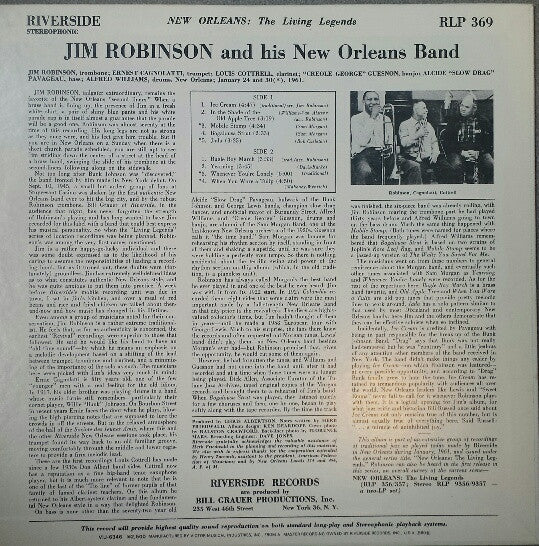 Jim Robinson's New Orleans Band - Jim Robinson's New Orleans Band(L...