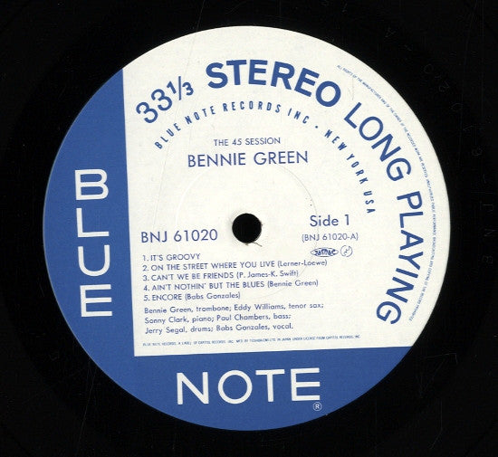 Bennie Green - The 45 Session (LP, Album, Ltd, RE)