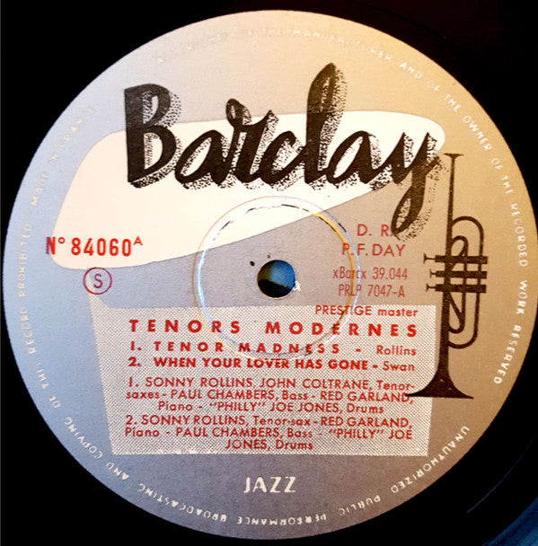 Sonny Rollins Quartet - Ténors Modernes (LP, Album, Mono, Hea)