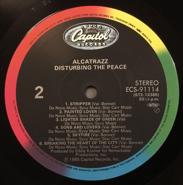Alcatrazz - Disturbing The Peace (LP, Album)