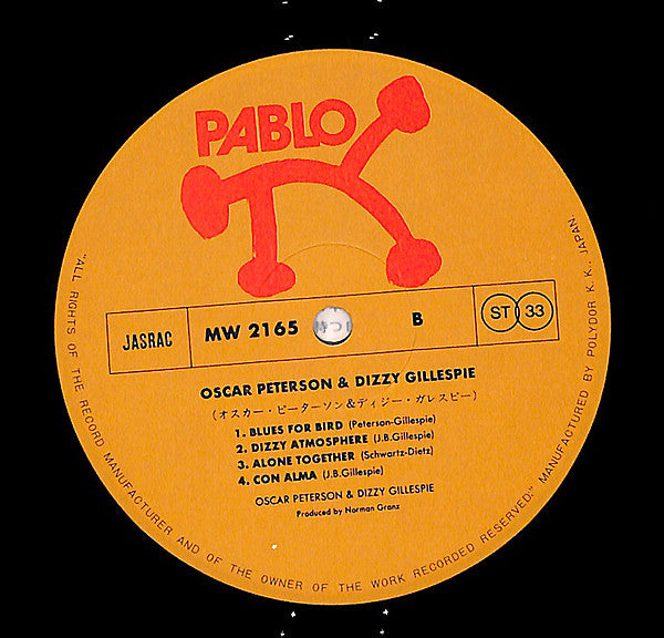 Oscar Peterson - Oscar Peterson & Dizzy Gillespie(LP, Album)