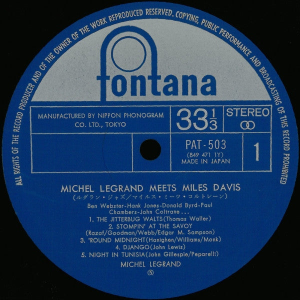 Michel Legrand - Michel Legrand Meets Miles Davis (LP, Album, Ltd, RE)