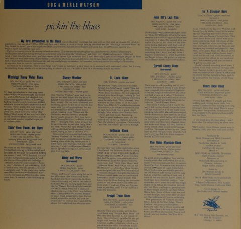 Doc & Merle Watson - Pickin' The Blues (LP, Album)