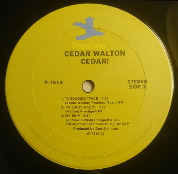 The Cedar Walton Trio*, Quartet* & Quintet* - Cedar! (LP, Album, RE)