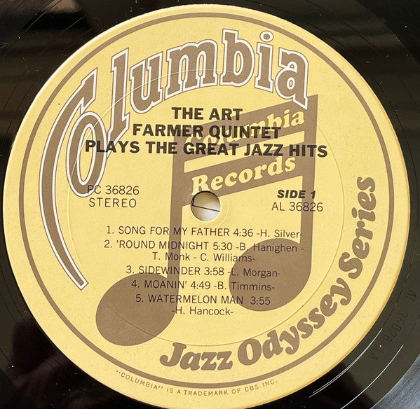Art Farmer - The Art Farmer Quintet Plays The Great Jazz Hits(LP, A...
