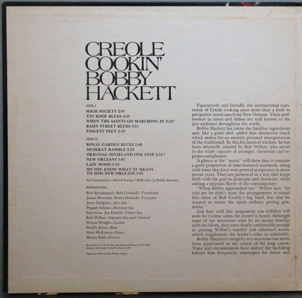Bobby Hackett - Creole Cookin' (LP, Album, MGM)