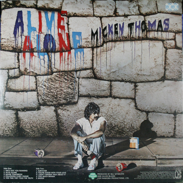Mickey Thomas - Alive Alone (LP, Album)