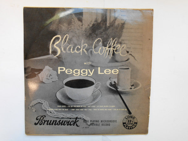 Peggy Lee - Black Coffee With Peggy Lee (10"", Mono)