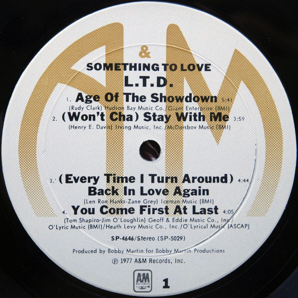 L.T.D. - Something To Love (LP, Album, Mon)