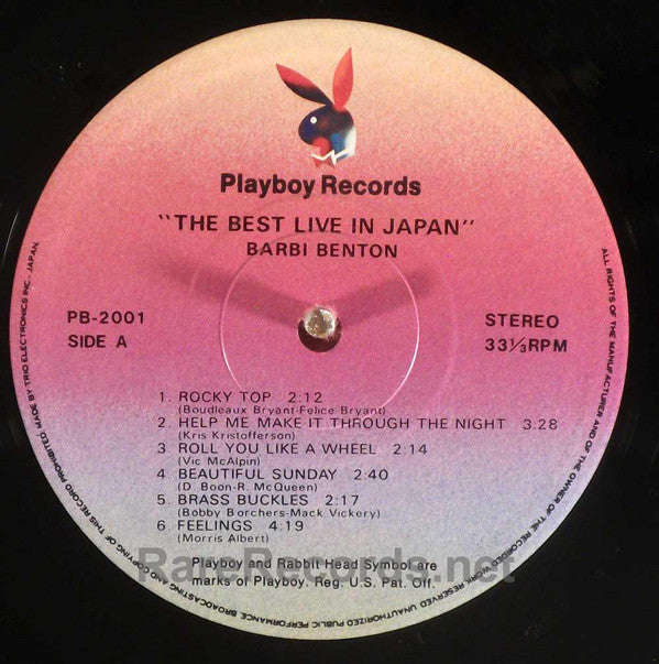 Barbi Benton - The Best Live In Japan (LP, Album)