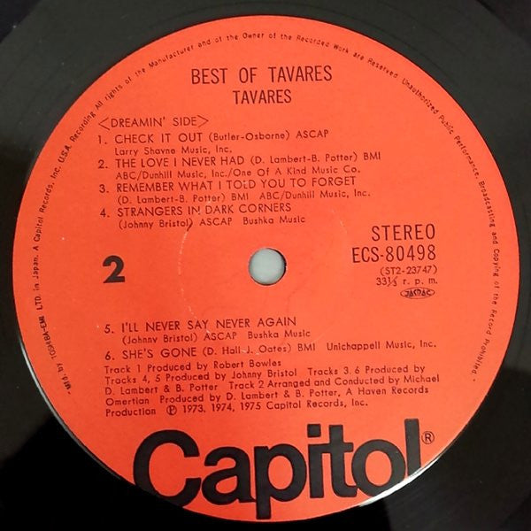 Tavares - Best Of Tavares (LP, Comp)
