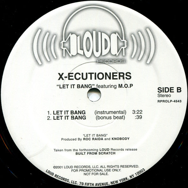 X-Ecutioners* Feat. M.O.P* - Let It Bang (12"", Promo)