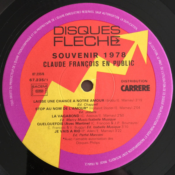 Claude François - Souvenir 1978 (2xLP, Album)