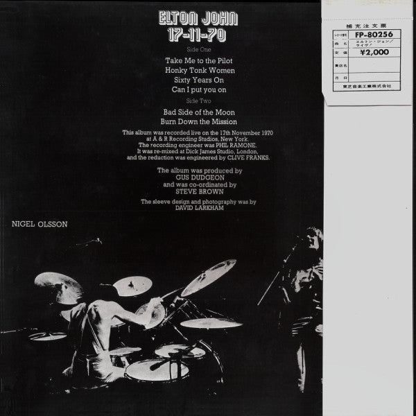 Elton John - 17-11-70 (LP, Album)