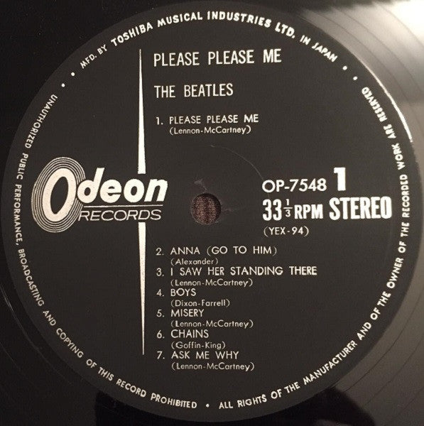 The Beatles - Please Please Me (LP, Album, Bla)