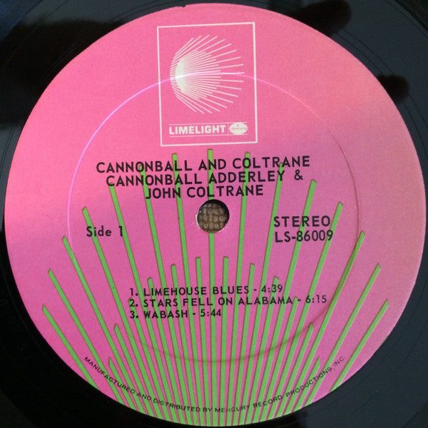 Cannonball* & Coltrane* - Cannonball & Coltrane (LP, Album, RE, Phi)