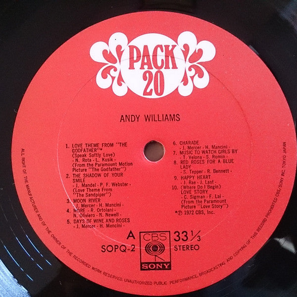 Andy Williams - Andy Williams Pack 20 (LP, Comp, Gat)