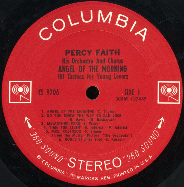 Percy Faith And His Orchestra And Chorus - Angel Of The Morning (Hi...