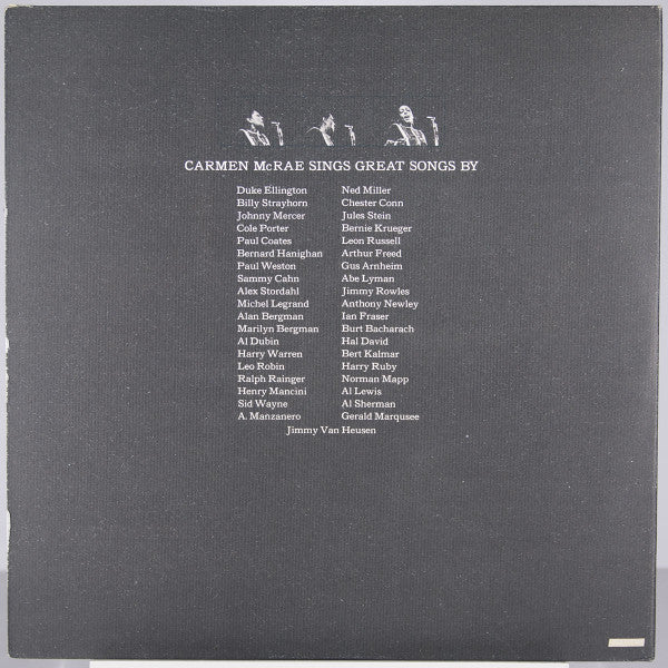 Carmen McRae - The Great American Songbook (2xLP, Album, gat)