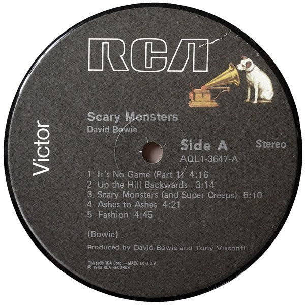 David Bowie - Scary Monsters (LP, Album, Ind)