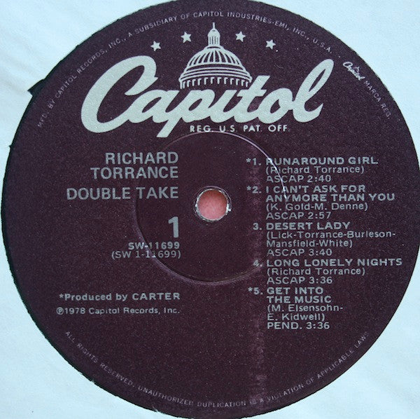 Richard Torrance - Double Take (LP, Album)