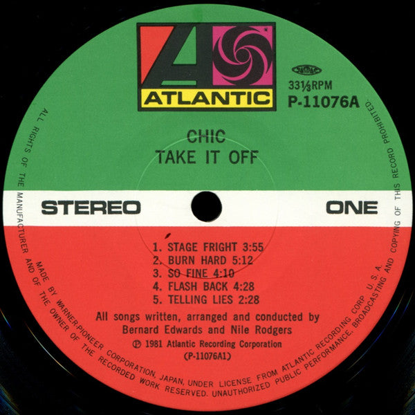 Chic - Take It Off (LP, Album)